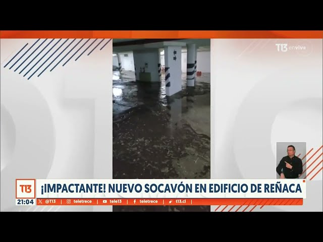 ⁣Socavón: vecinos preocupados por eventual riesgo de colapso en Reñaca