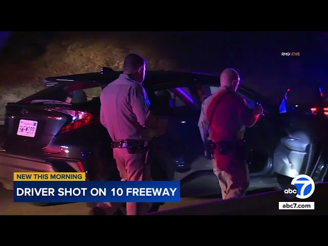 ⁣Suspect arrested after driver shot in the neck, possibly with BB gun, on 10 Freeway in Baldwin Park