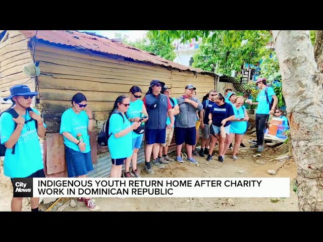⁣First Nations youth build house in the Dominican Republic