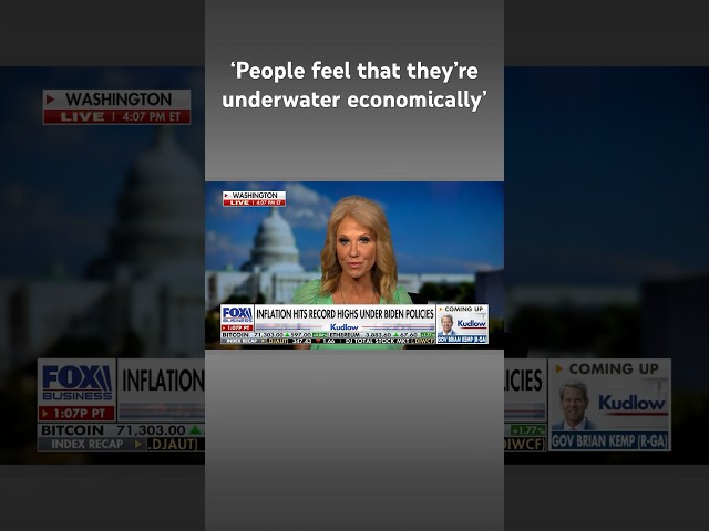 ⁣When people think of Joe Biden, they think inflation: Kellyanne Conway #shorts
