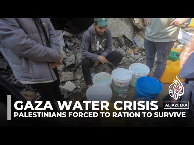 ⁣Gaza water crisis: Israeli bombings worsen shortages and forcing families to ration