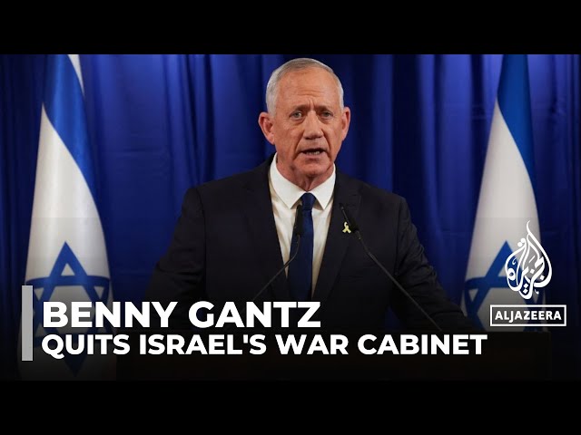 ⁣Israel war cabinet minister Benny Gantz quits Netanyahu’s government