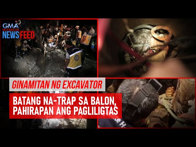 ⁣GINAMITAN NG EXCAVATOR Batang na-trap sa balon, pahirapan ang pagliligtas | GMA Integrated Newsfeed