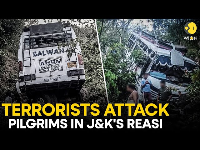 ⁣Reasi terror attack: 10 dead, 33 injured as terrorists open fire at bus carrying pilgrims in J&K