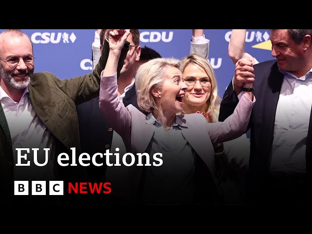 ⁣EU elections: Europe's night of election drama capped by Macron bombshell | BBC News