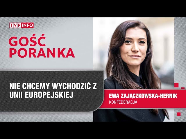 ⁣Ewa Zajączkowska - Hernik: nie chcemy wychodzić z Unii Europejskiej | GOŚĆ PORANKA