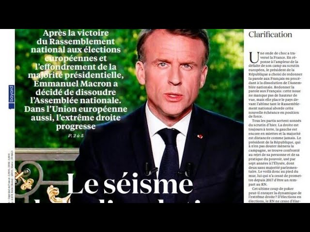 ⁣Dissolution de l'assemblée nationale: "Pile, Macron gagne, face, le RN gagne" • FRANC