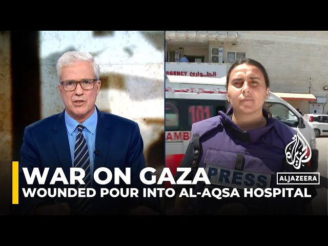 ⁣War on Gaza: Wounded pour into Deir el-Balah’s Al-Aqsa Hospital amid relentless Israeli strikes