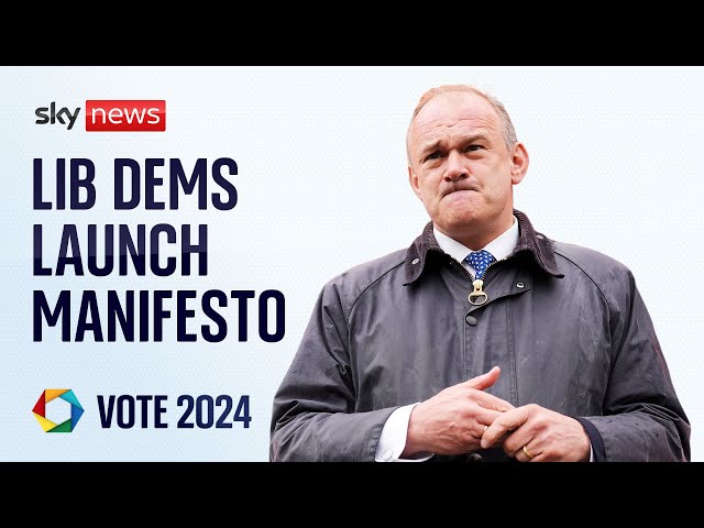 ⁣Lib Dems launch manifesto with £9bn NHS pledge