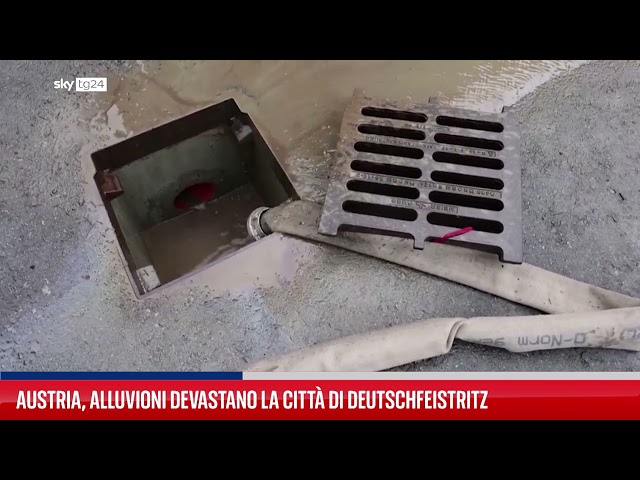 ⁣Austria, alluvioni devastano la città di Deutschfeistritz