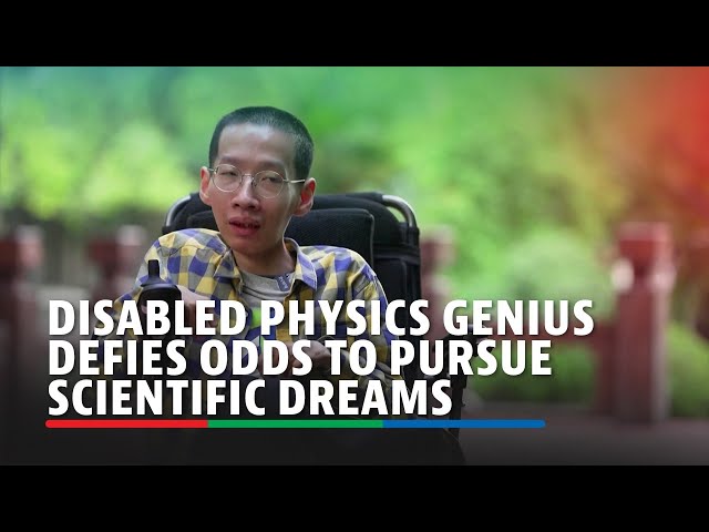 ⁣Disabled physics genius defies odds to pursue scientific dreams | ABS-CBN News