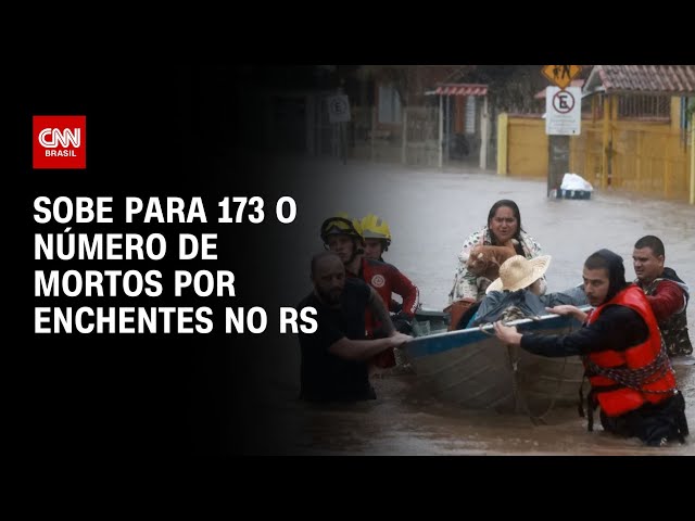 ⁣Sobe para 173 o número de mortos por enchentes no RS | CNN NOVO DIA
