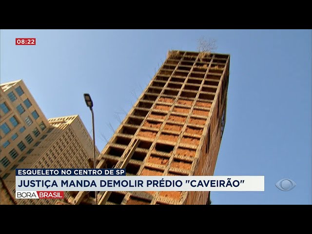 ⁣Justiça manda demolir prédio "Caveirão" no centro de SP
