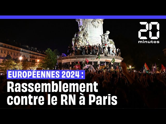 ⁣Européennes 2024 : Des centaines de manifestants à Paris contre le RN