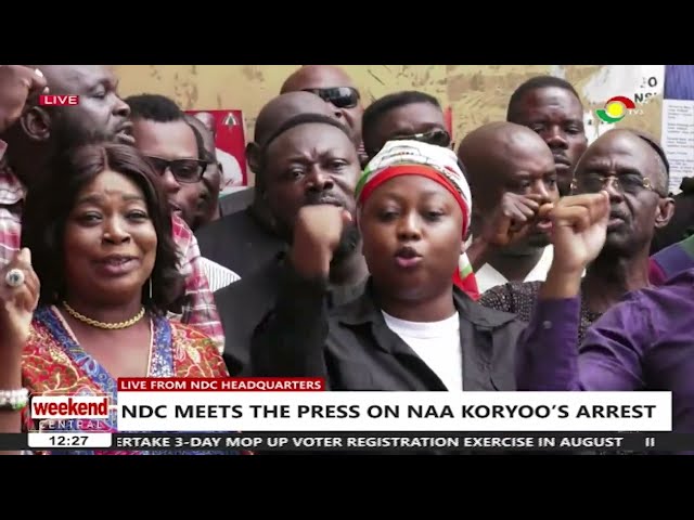 ⁣NDC Meets the press on Nana Koryoo's arrest