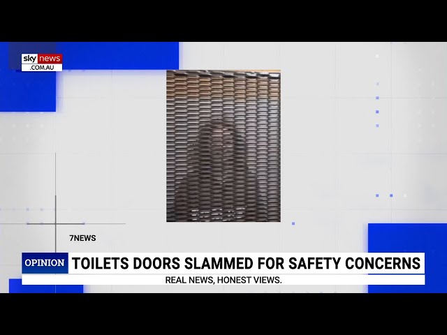 ⁣Locals in Adelaide raise alarms over ‘entirely see-through’ toilet door