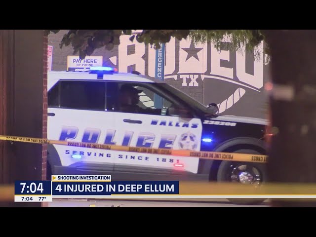 ⁣Argument leads to gunfire, 4 injured in Deep Ellum