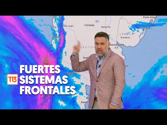 ⁣Lluvias en Chile: Anuncian fuertes sistemas frontales para esta semana