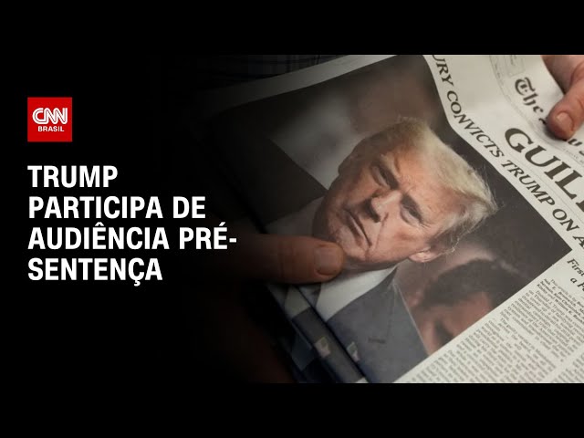 ⁣Trump participa de audiência pré-sentença | LIVE CNN