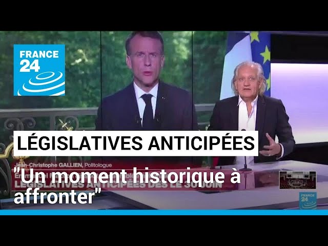 ⁣Législatives anticipées en France : "Un moment historique à affronter" • FRANCE 24