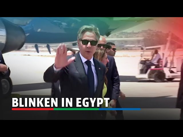 ⁣Blinken arrives in Egypt for Gaza ceasefire push | ABS-CBN News
