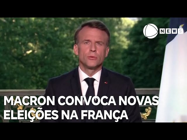 ⁣Emmanuel Macron convoca novas eleições na França