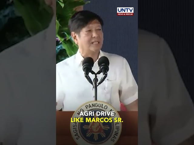 ⁣Pres. Marcos Jr. vows to boost PH agriculture sector same way as his late father