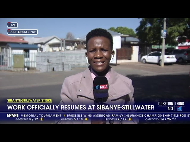 ⁣Sibanye-Stillwater Strike | Work officially resumes at Sibanye-Stillwater