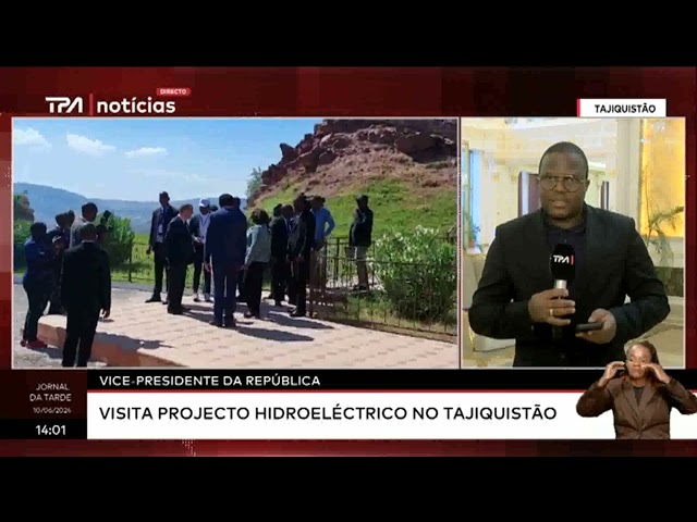 ⁣Vice - Presidente da República visita projecto hidroeléctrico no Tajiquistão