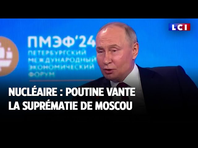 ⁣Nucléaire : Poutine vante la suprématie de Moscou
