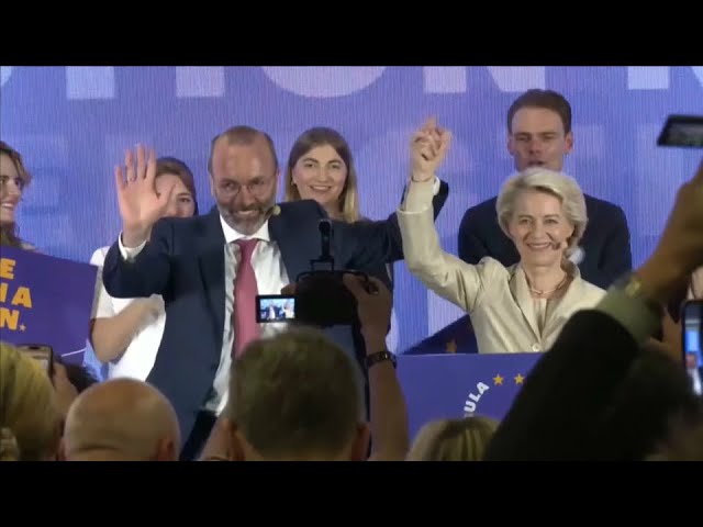 ⁣Партия Урсулы фон дер Ляйен побеждает на выборах в Европарламент