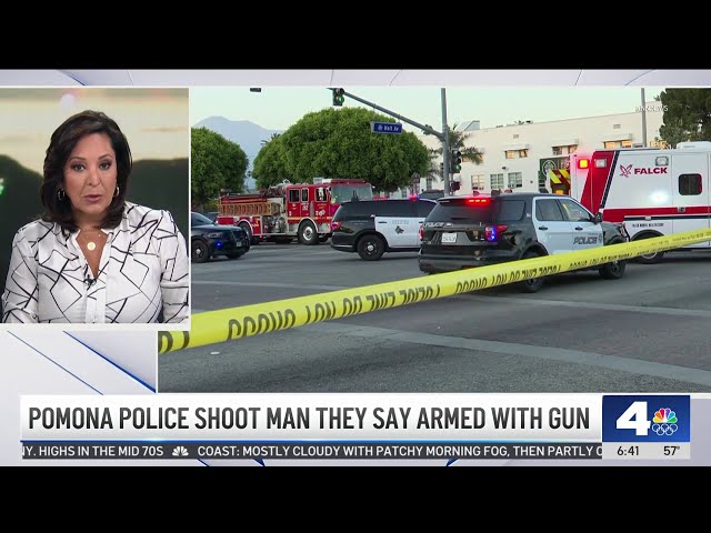 ⁣Pomona police officer shoots man, suspect remains in hospital