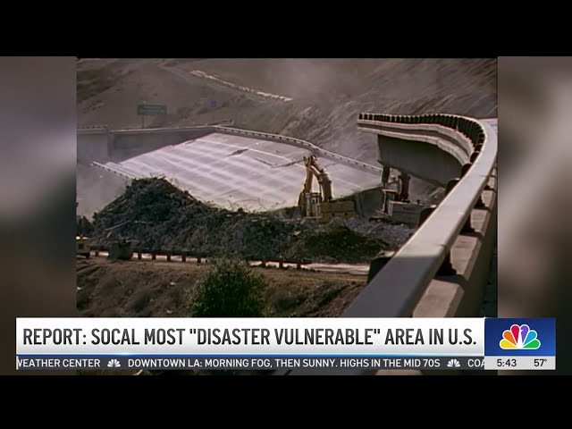 ⁣Report finds Los Angeles most "disaster prone" county