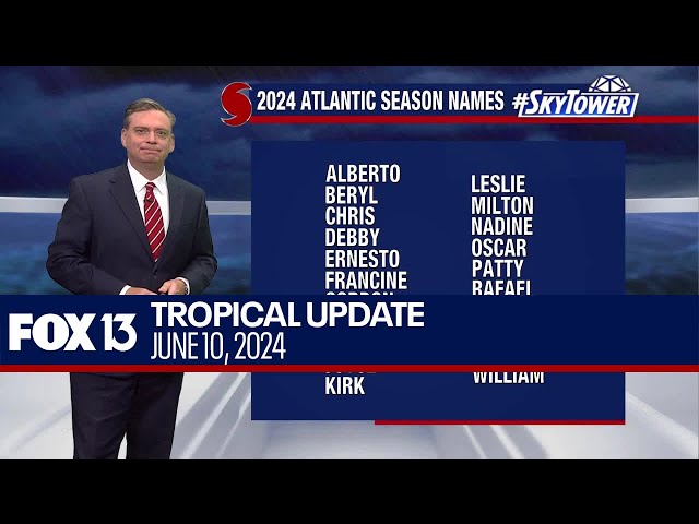 ⁣Tropical update for June 10, 2024