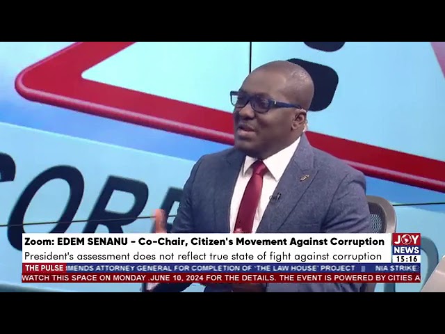 ⁣Akufo-Addo's assessment does not reflect true state of fight against corruption - Edem Senanu
