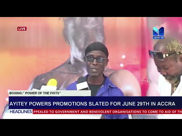 ⁣Ayitey Power's promotion slated for June 29th in Accra