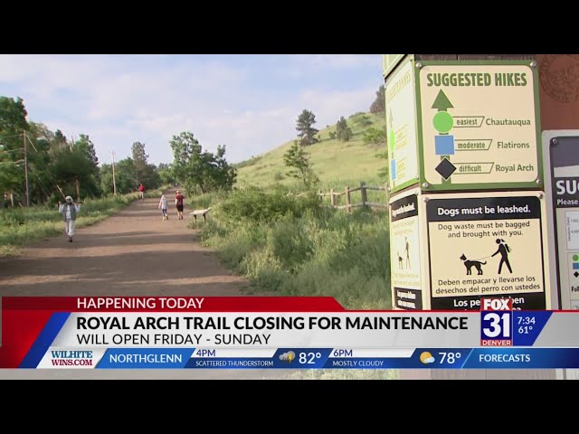 ⁣Royal Arch Trail in Boulder expecting closures over the summer for repairs