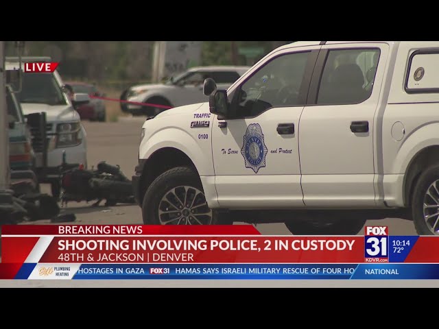 ⁣2 in custody after Denver police shooting in stolen motorcycle investigation