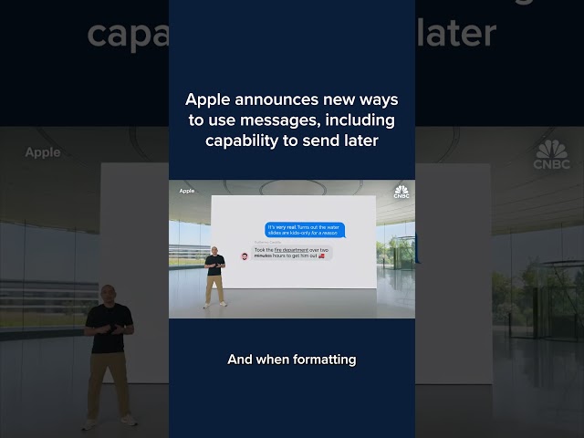 ⁣Apple announces new ways to use messages, including capability to send later