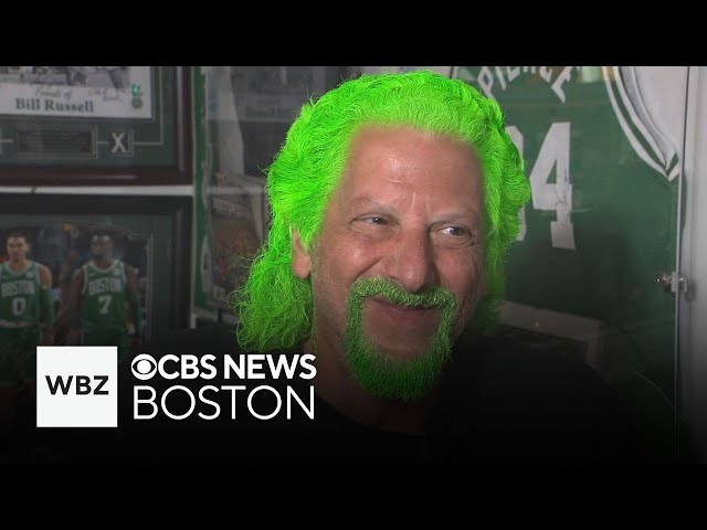 ⁣Massachusetts man becomes Boston Celtics fan celebrity for spray painting himself green