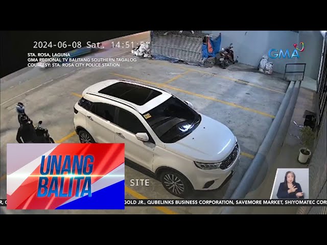 ⁣Basag-kotse modus sa isang parking lot, nahuli-cam | Unang Balita