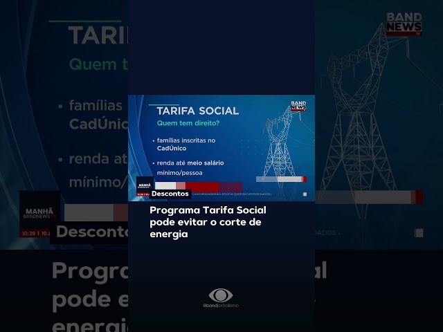 ⁣Saiba quem tem direito ao programa Tarifa Social #shorts