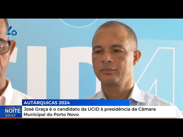 ⁣José Graça é o candidato da UCID à presidência da Câmara Municipal do Porto Novo