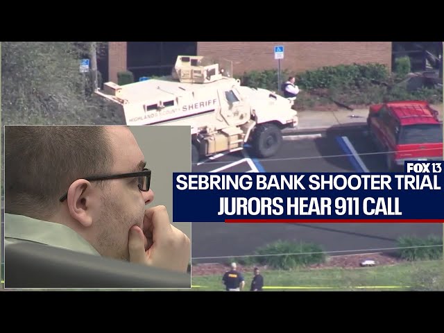 ⁣Sebring bank shooting trial: Jurors hear 911 call gunman made at scene
