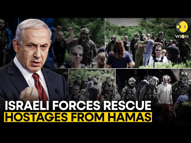 ⁣Israel Hamas war: Israeli hostages reunite with loved ones after rescue from Gaza | WION Original