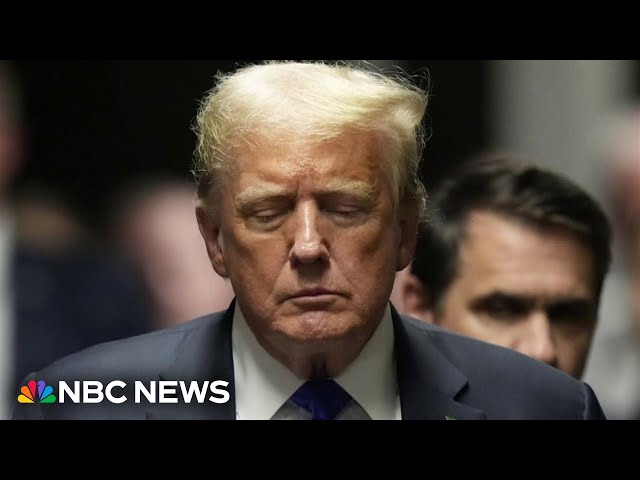 ⁣Trump sits for probation interview after hush money trial conviction