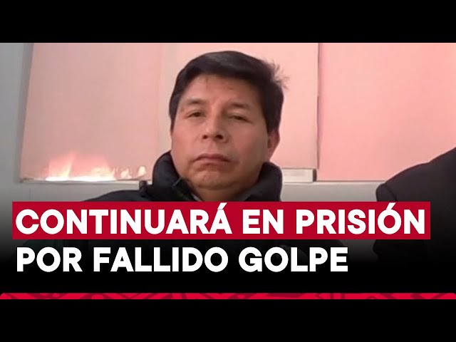 ⁣Pedro Castillo: Poder Judicial amplía por 14 meses prisión preventiva contra el expresidente