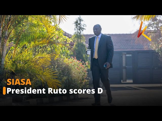 ⁣President Ruto scores D