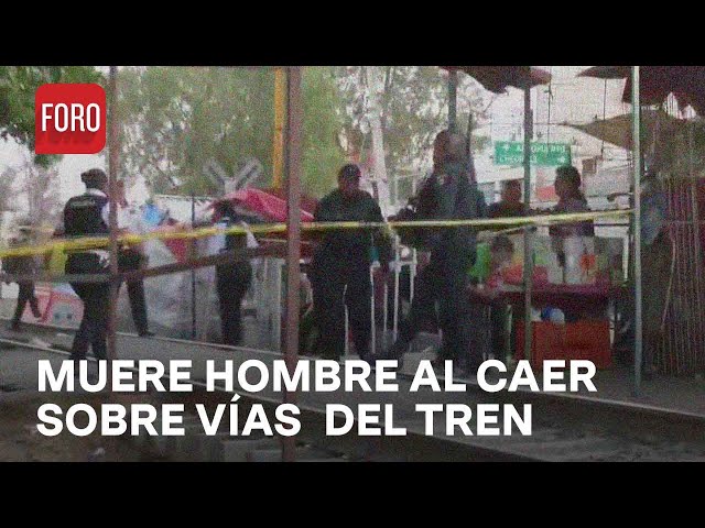 ⁣Hombre muere al tropezar y golpearse en vías del tren en Ecatepec - Las Noticias