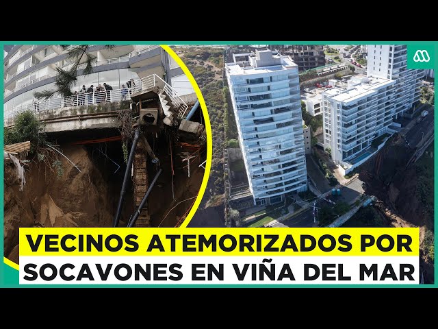 ⁣Socavones: Temor en los vecinos de Viña del Mar por nuevos problemas en edificios